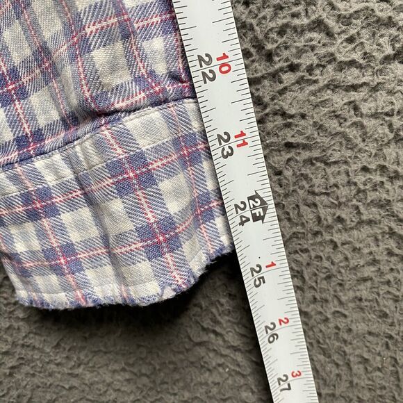 Vintage 90s Tommy Hilfiger Button Shirt Mens XL Check Lightweight Flannel - Picture 6 of 16